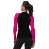 PMA Ladies Black/Pink | Women's Rash Guard