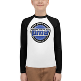 PMA Logo White/Black | Youth Rash Guard