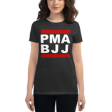 Red Lines, White  | Women's Fashion Fit Tee