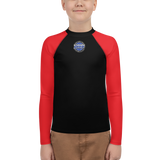 PMA Logo, Black/Red | Youth Rash Guard