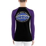 PMA Logo, Purple Sleeves | Women's Rash Guard