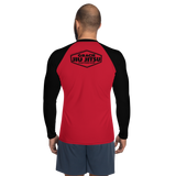 Black Hex, Red | Men's Rash Guard