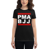 Red Lines, White  | Women's Fashion Fit Tee