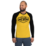 Black Hex, Gold | Men's Rash Guard