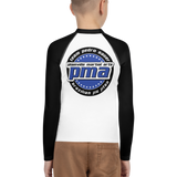 PMA Logo White/Black | Youth Rash Guard